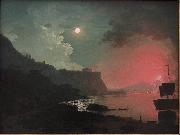 Joseph Wright, Vesuvius from Posxllipo